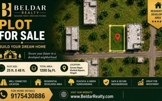 Residential Plot for Sale in Surana Nagar, Khatkali Bypass, Hingoli